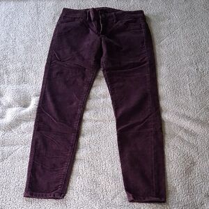 NEW LONDONJEAN Women's Cropped Pants in Deep Purple